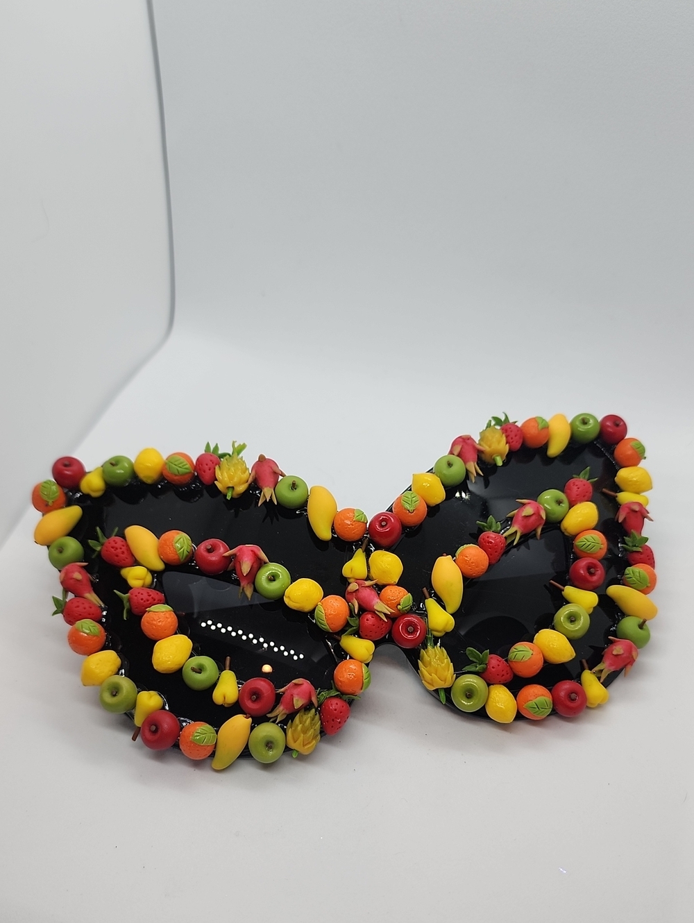 GASOLINE GLAMOUR FRUIT PUNCH MADAME BUTTERFLY SUNGLASSES 🍓🍋🍊🥭🍐🍍🍎🍏